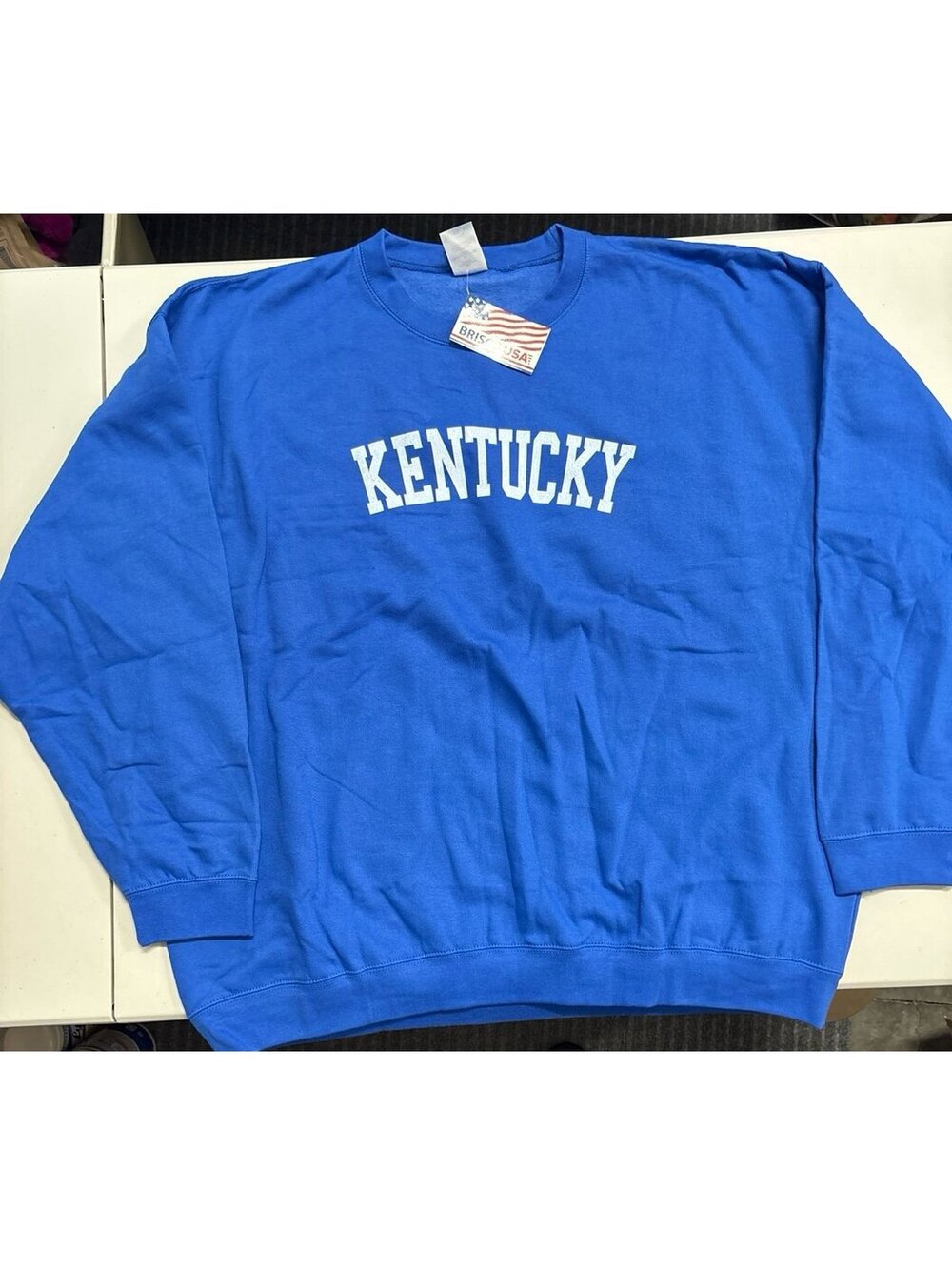 Kentucky Wildcats Blue Crewneck Sweatshirt Men’s 3XL Brisco USA NWT New